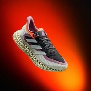 Adidas Wmns 4DFWD 2 'Grey Beam Orange' size 6.5 W running shoes athletic